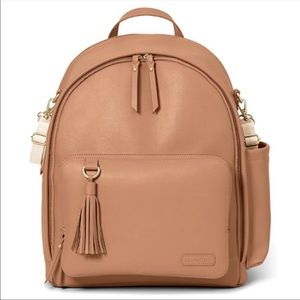 Skip Hop Greenwich Tasseled Vegan Leather Backpack Diaper Bag